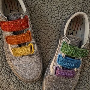 Vans Glittery  Shoes with Colorful Straps